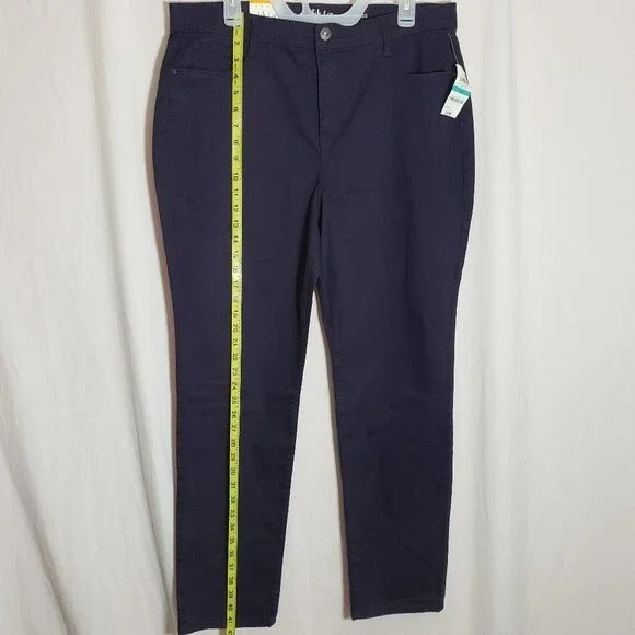 Style & Co Dark Grape Slim Leg High Rise Tummy Control (AN) - Picture 9 of 11